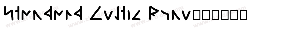 Standard Celtic Rune字体转换